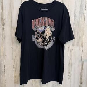Dolly Parton Men's 3XL Rockstar Graphic Tee Black Country Music Concert Shirt